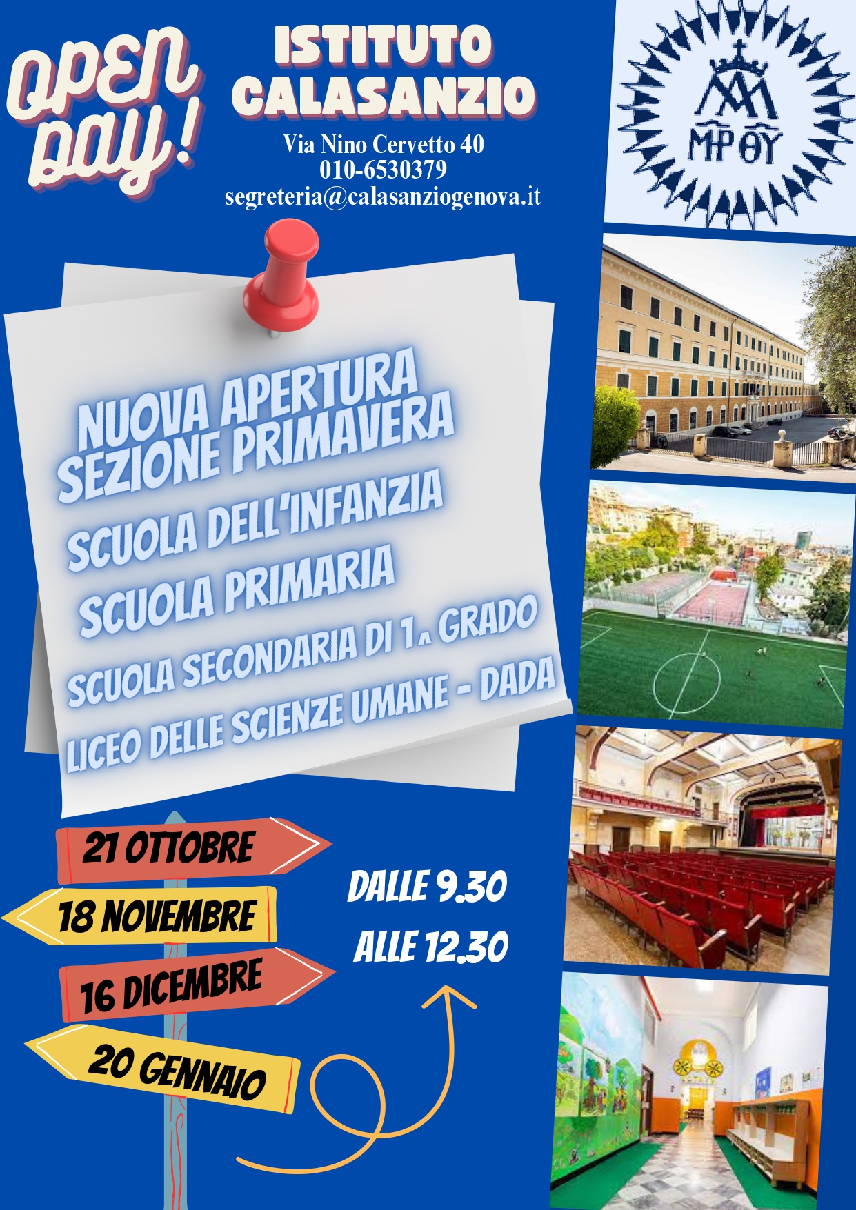 Open Days Liceo Delle Scienze Umane Istituto Calasanzio Genova